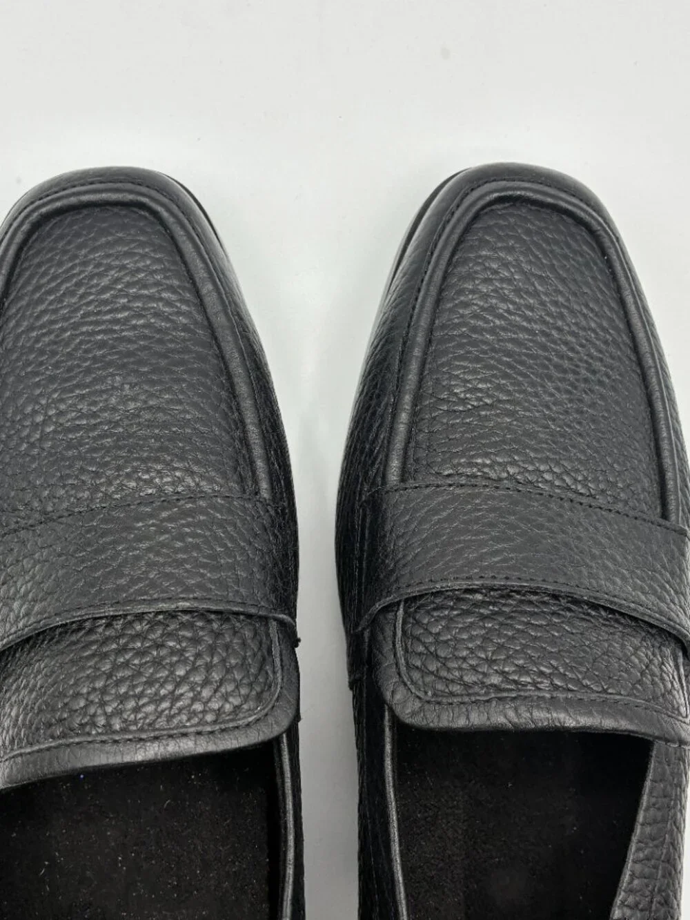 Vionic Shoes Black Pebbled Leather Sellah Loafers Slip On Flats